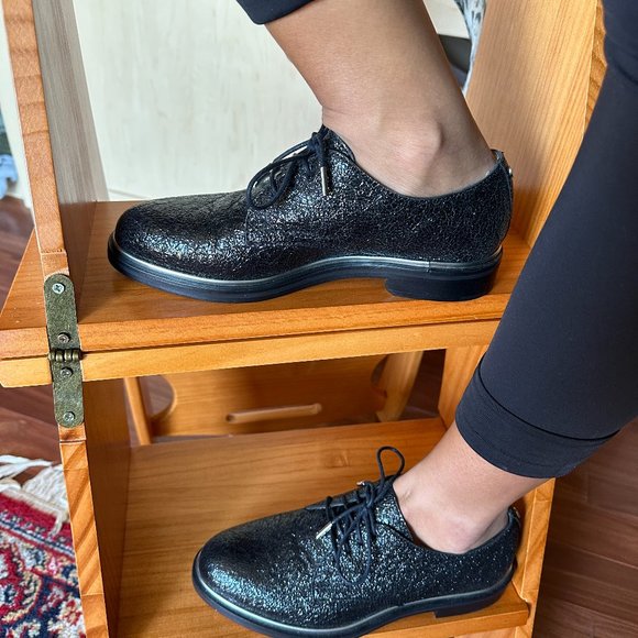 Jimmy Choo Black Oxford Shoes - Picture 2 of 6